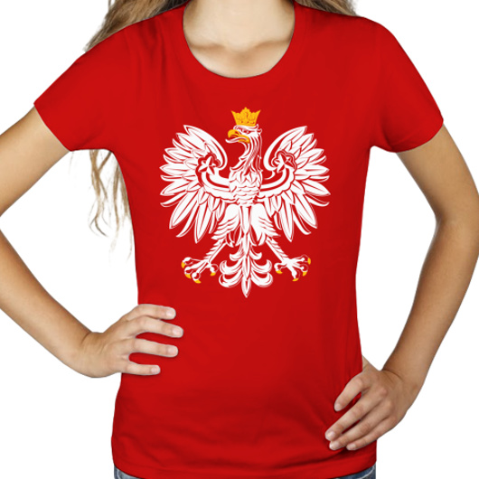Orzeł - Damska Koszulka Czerwona
