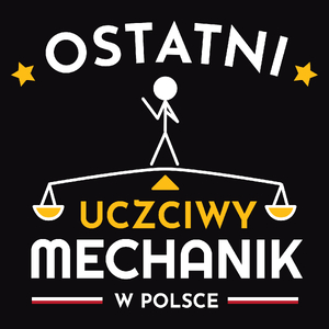 Ostatni Uczciwy Mechanik W Polsce - Męska Koszulka Czarna