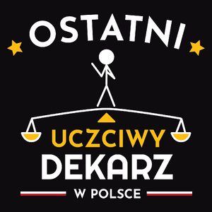 Ostatni uczciwy dekarz w polsce - Męska Bluza z kapturem Czarna