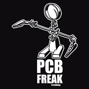 PCB Freak - Męska Bluza z kapturem Czarna