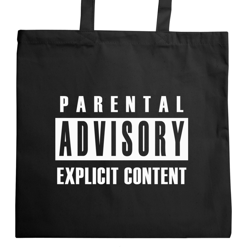 Parental Advisory Explicit Content - Torba Na Zakupy Czarna