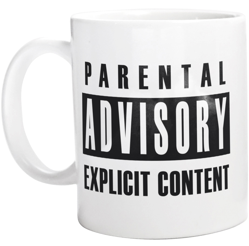 Parental Advisory Explicit Content - Kubek Biały