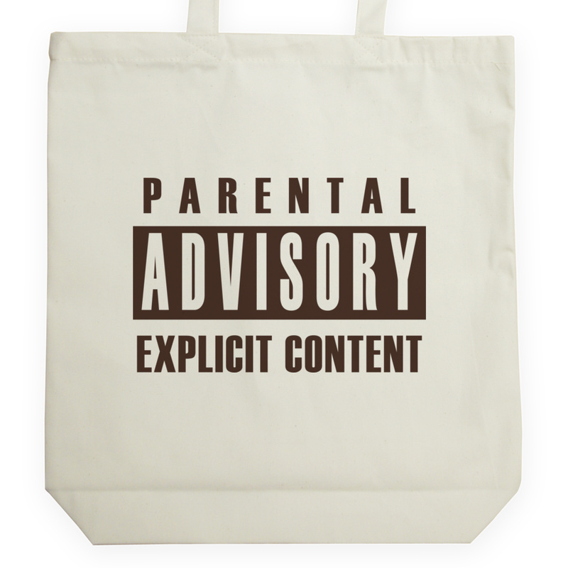 Parental Advisory Explicit Content - Torba Na Zakupy Natural