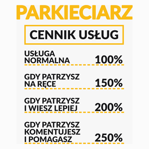 Parkieciarz - Cennik Usług - Poduszka Biała