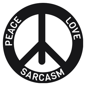 Peace Love Sarcasm - Kubek Biały