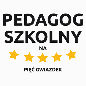 Pedagog Szkolny Na 5 Gwiazdek - Poduszka Biała