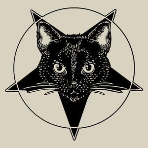 Pentagram Cat - Torba Na Zakupy Natural