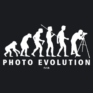 Photo Evolution - Damska Koszulka Czarna