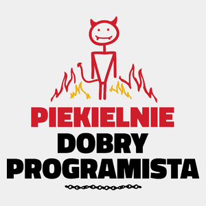 Piekielnie Dobry Programista - Męska Koszulka Biała