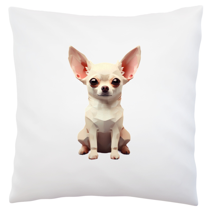 Pies Chihuahua - Poduszka Biała