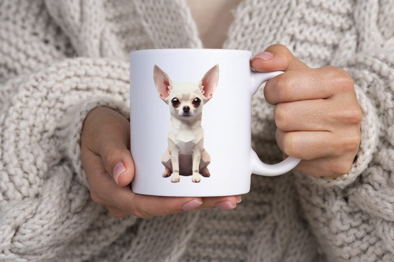 Pies Chihuahua - Kubek Biały