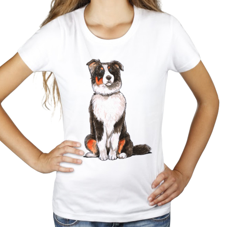 Pies Piesek - Damska Koszulka Biała