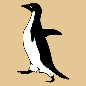 Pingwin - Męska Koszulka Piaskowa