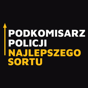 Podkomisarz Policji Najlepszego Sortu - Męska Koszulka Czarna