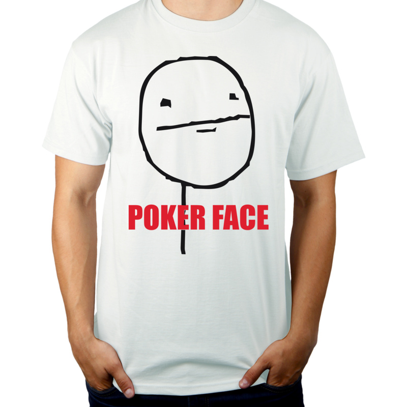 Poker Face Vol.2 - Męska Koszulka Biała