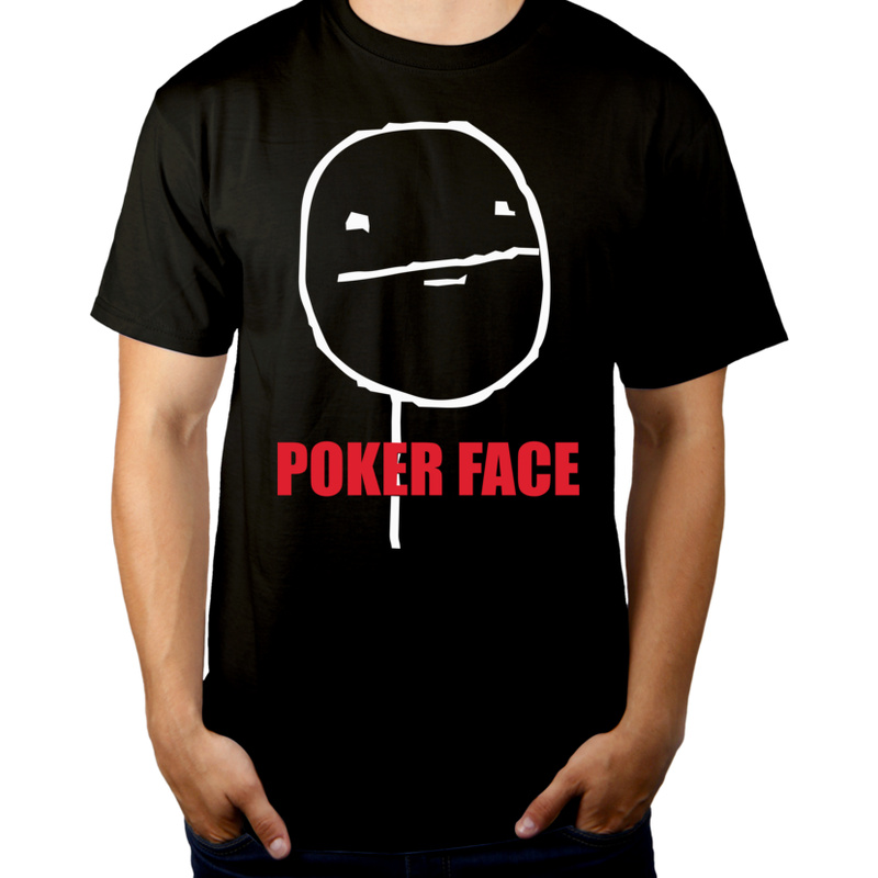 Poker Face Vol.2 - Męska Koszulka Czarna