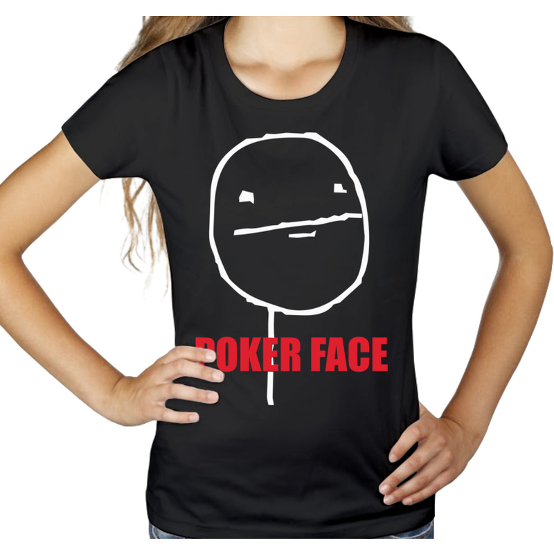 Poker Face Vol.2 - Damska Koszulka Czarna