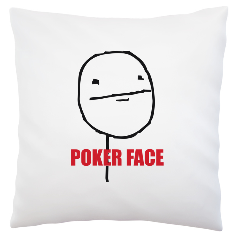 Poker Face Vol.2 - Poduszka Biała