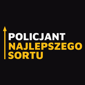 Policjant Najlepszego Sortu - Męska Koszulka Czarna