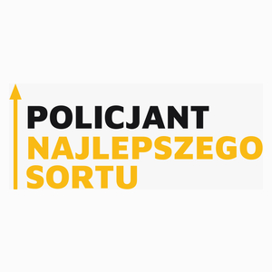Policjant Najlepszego Sortu - Poduszka Biała