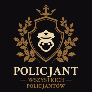 Policjant Wszystkich Policjantów - Męska Bluza z kapturem Czarna