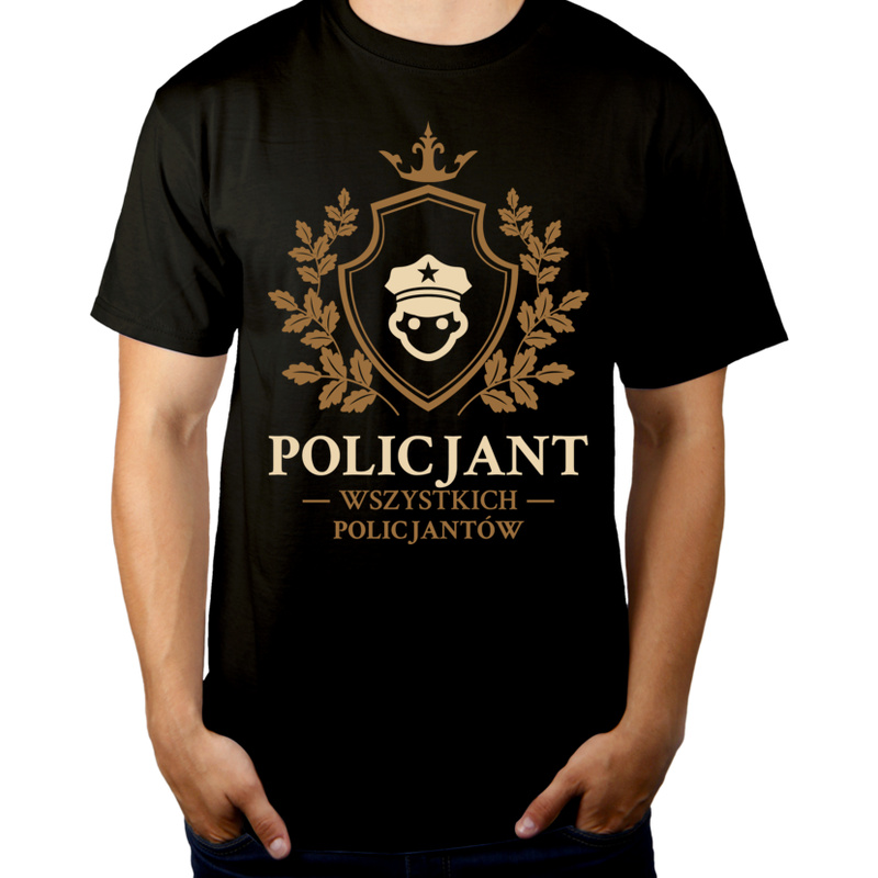 Policjant Wszystkich Policjantów - Męska Koszulka Czarna