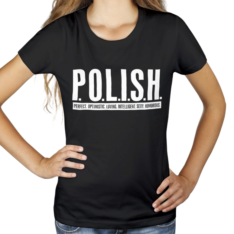 Polish - Damska Koszulka Czarna