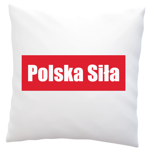 Polska Siła - Poduszka Biała