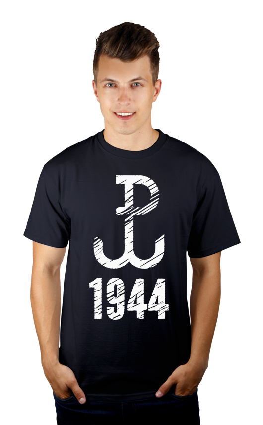 Polska Walcząca 1944 - Męska Koszulka Ciemnogranatowa