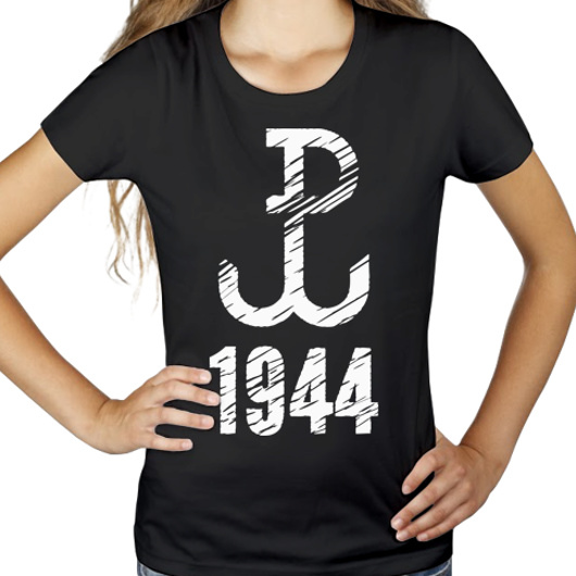 Polska Walcząca 1944 - Damska Koszulka Czarna
