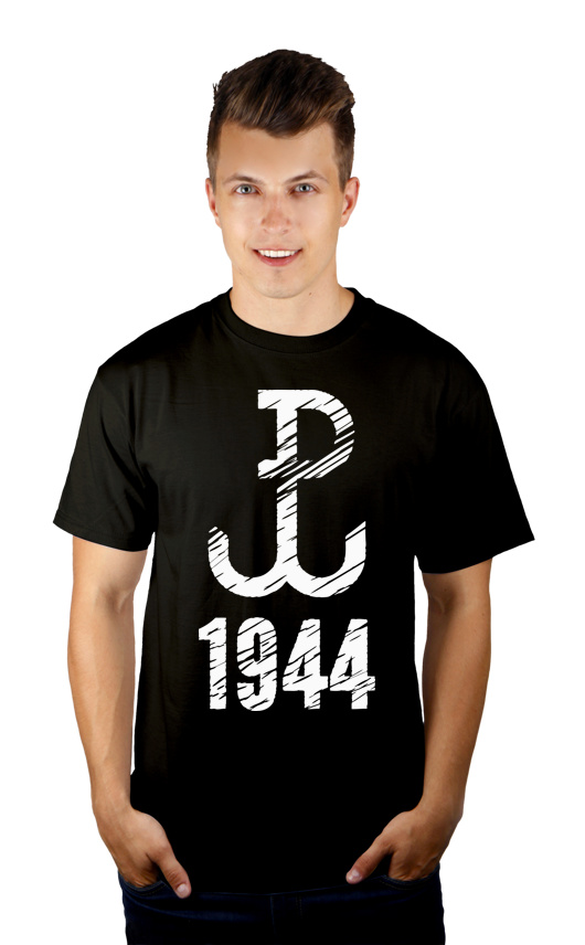 Polska Walcząca 1944 - Męska Koszulka Czarna