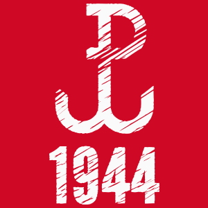 Polska Walcząca 1944 - Męska Koszulka Czerwona