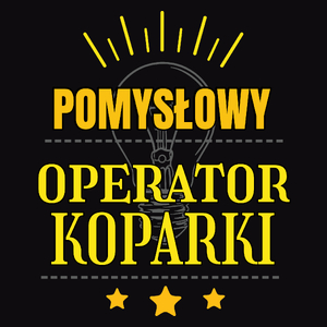 Pomysłowy Operator Koparki - Męska Koszulka Czarna