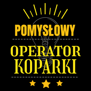 Pomysłowy Operator Koparki - Torba Na Zakupy Czarna