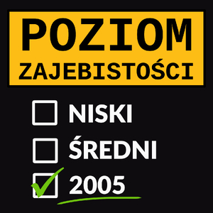Poziom Za*Ebistości Urodziny 2005 - Męska Koszulka Czarna