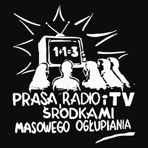 Prasa Radio I TV Kłamie - Męska Koszulka Czarna