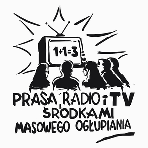Prasa Radio I TV Kłamie - Poduszka Biała