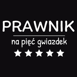 Prawnik Na 5 Gwiazdek - Męska Koszulka Czarna