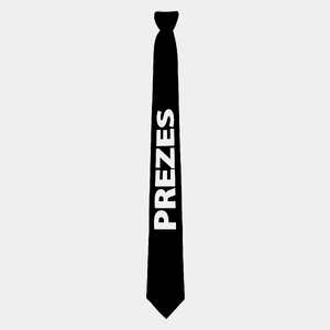 Prezes - krawat prezesa - Męska Koszulka Biała