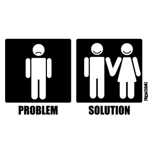 Problem Solution Couple - Kubek Biały