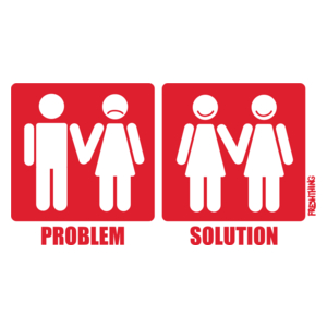 Problem Solution - Lesbijki - Kubek Biały