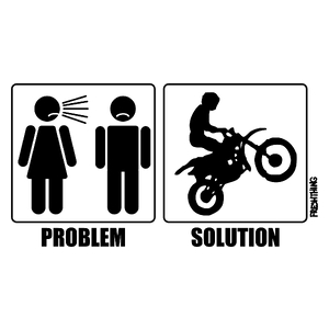 Problem Solution Motocross - Kubek Biały