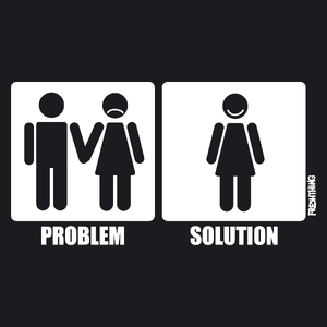 Problem Solution - Singielka - Damska Koszulka Czarna