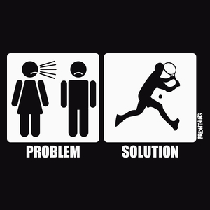 Problem Solution - Squash - Męska Koszulka Czarna