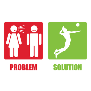 Problem Solution Volleyball - Kubek Biały