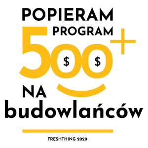 Program 500 Plus Na Budowlańców - Kubek Biały