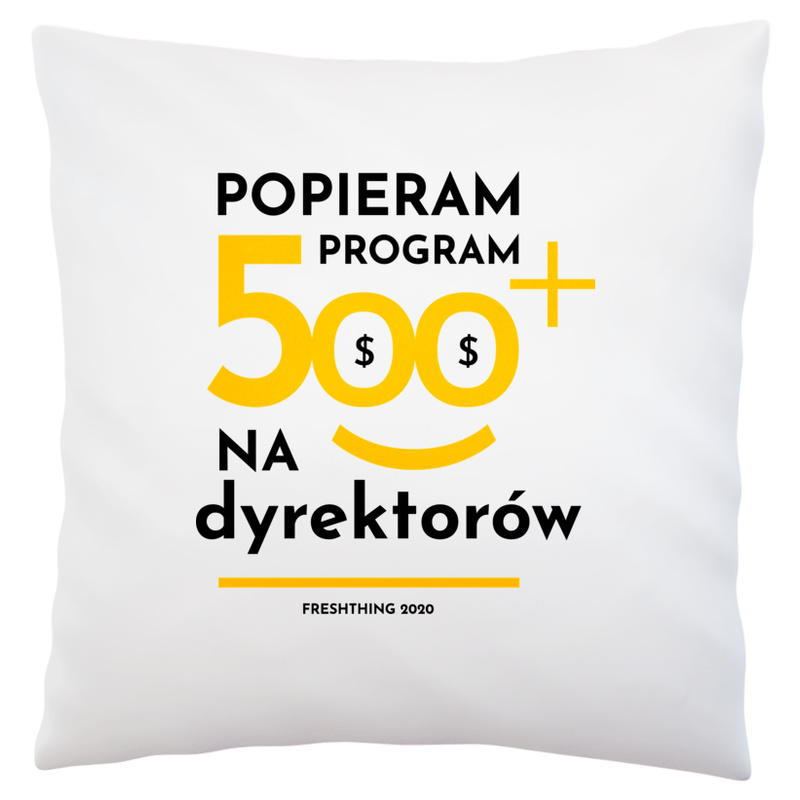 Program 500 Plus Na Dyrektorów - Poduszka Biała
