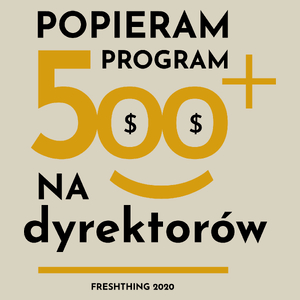 Program 500 Plus Na Dyrektorów - Torba Na Zakupy Natural