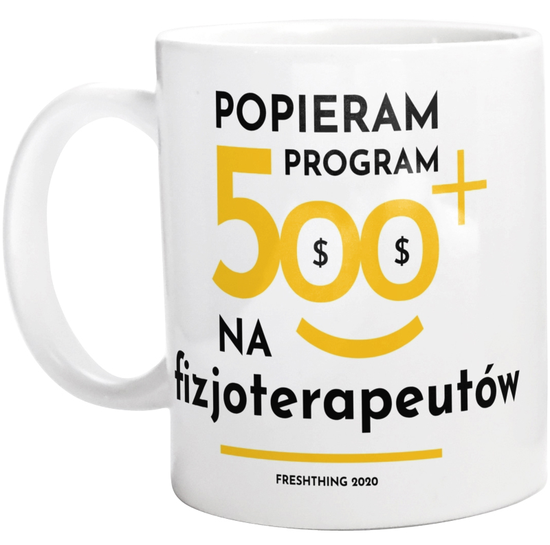 Program 500 Plus Na Fizjoterapeutów - Kubek Biały