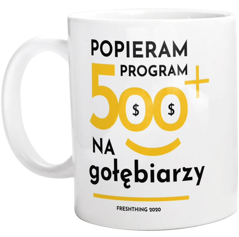 Program 500 Plus Na Gołębiarzy - Kubek Biały